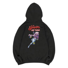 SWEETIE: “JAWBREAKER” BLACK ZIP HOODIE