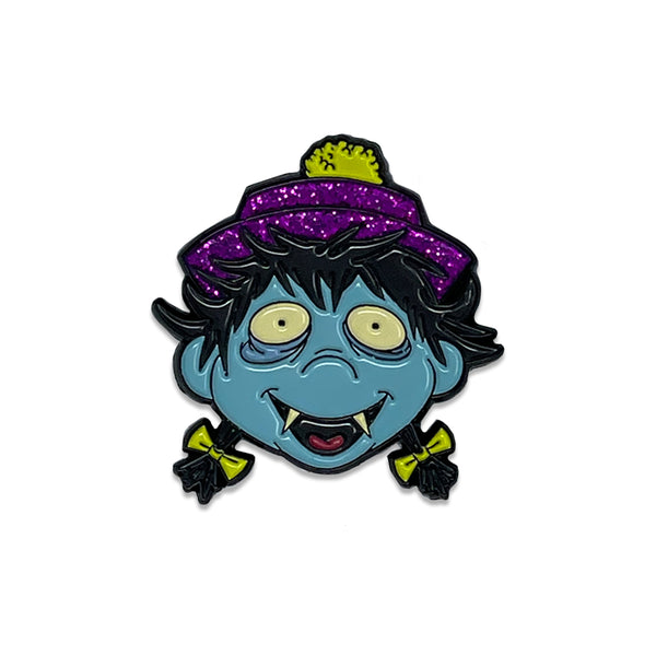 Osaka Popstar - Hopping Ghost - Glitter Hat Enamel Pin