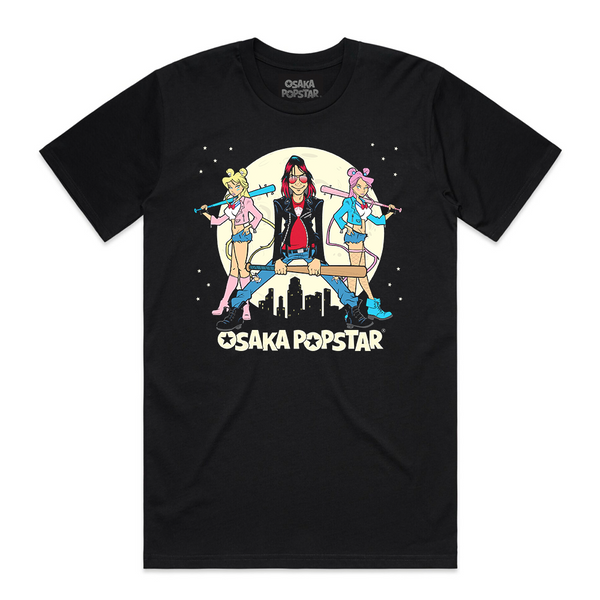 Osaka Popstar Sailor Bat Moon Black Tee