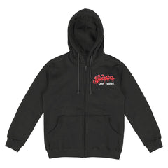 SWEETIE: “SWEET STUFF” BLACK ZIP HOODIE