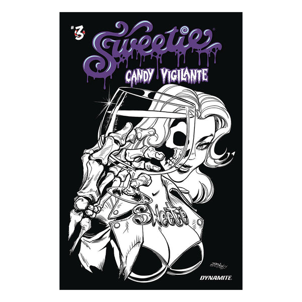 Sweetie Candy Vigilante Issue #3 METAL Cover K (Incentive Jeff Zornow Rock Album Homage Line Art Cover—MISFITS)
